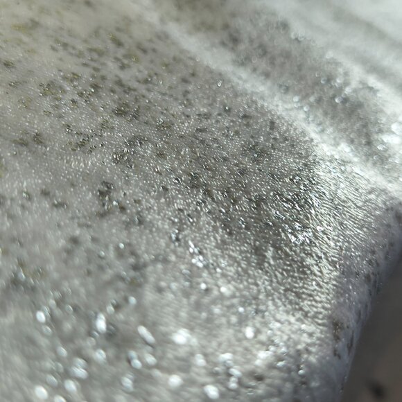 White + Silver Glitter Curtains (2-Panel Set) | 63" Each | Total 126" | $8 - Picture 5 of 6